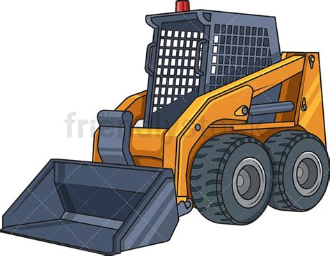 cartoon pictures of skid steer|skid loader clip art.